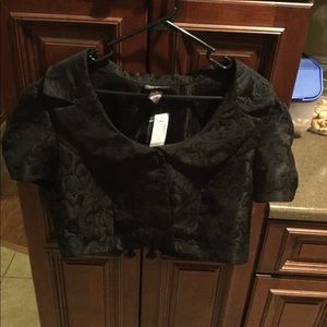 NWT black cropped jacket